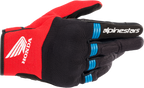 ALPINESTARS Honda Copper Gloves - Black/Bright Red/Blue - XL 3568321-1317-XL - Gloves