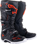 ALPINESTARS Tech 7 Enduro Boots - Black/Red Fluorescent - US 10 2012114-1030-10