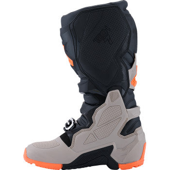 ALPINESTARS Tech 7 Enduro Boots - Black/Warm Gray/Fluorescent Orange - US 8 2010426-1562-8