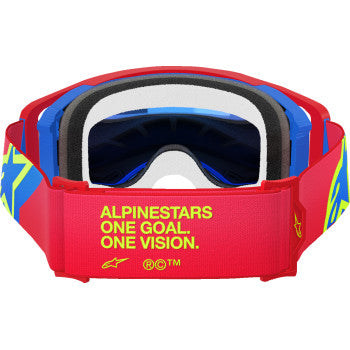 ALPINESTARS GOGGLES Supertech Goggle - Corp - Red/Blue - ABS Vision - Blue Mirror 5100325-3055 - Goggles