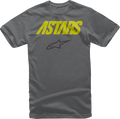 ALPINESTARS Angle Combo T-Shirt - Charcoal/Fluo Yellow - XL 1119-7200018-XL