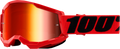 100% Strata 2 Goggles - Red - Red Mirror 50028-00004