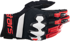 ALPINESTARS Halo Gloves - Black/White/Bright Red - XL 3504822-1304-XL - Gloves