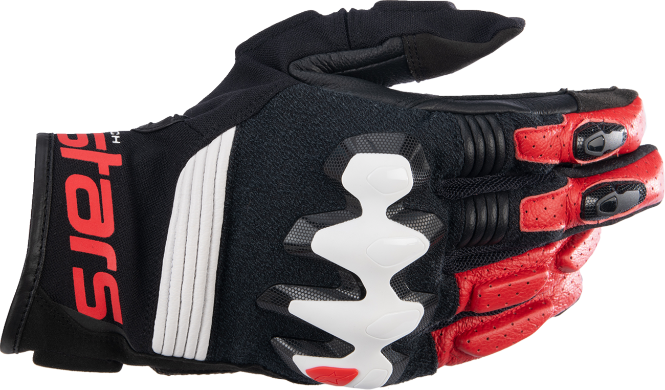 ALPINESTARS Halo Gloves - Black/White/Bright Red - XL 3504822-1304-XL - Gloves