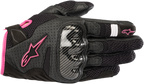 ALPINESTARS Women Stella SMX-1 Air V2 Gloves - Black/Fuchsia - Large 3590518-1039-L