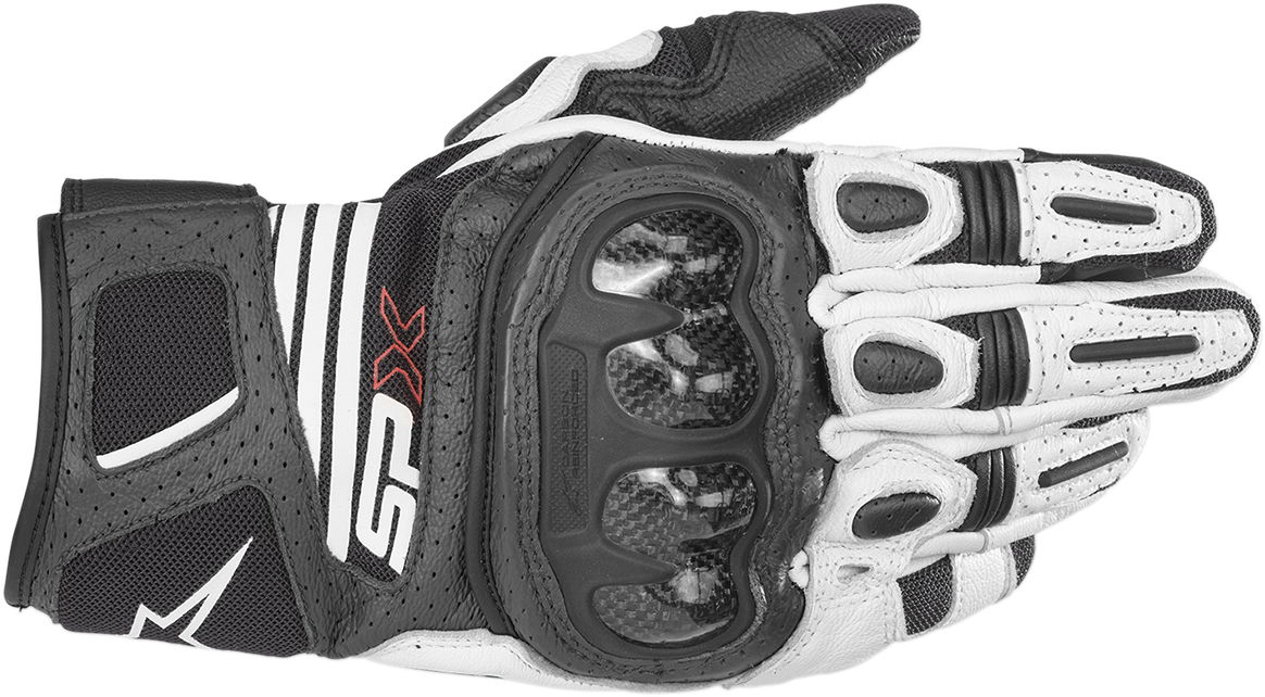 ALPINESTARS SPX AC V2 Gloves - Black/White - Large 3567319-12-L - Gloves