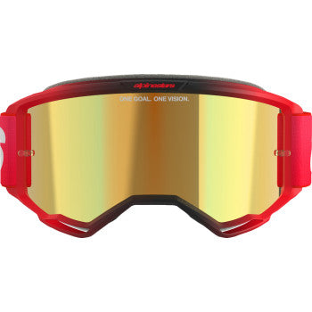 ALPINESTARS GOGGLES Vision 5 Goggle - Blaze - Red - Gold Mirror 5102125-3115 - Goggles
