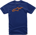 ALPINESTARS Ageless T-Shirt - Navy/Orange - Large 1032720307032L
