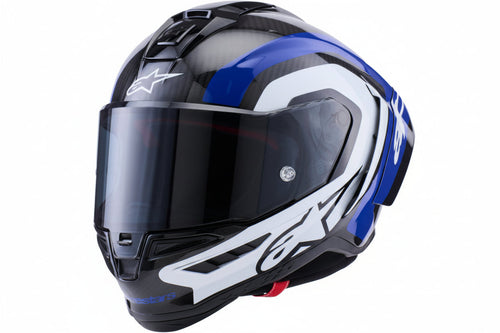 ALPINESTARS Supretech R10 Helmet - 22.06 - Arius - Gloss Black/White/Blue - 2XL 8203926-1647-2XL - Helmets