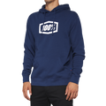 100% Icon Pullover Hoodie - Navy - Large 20029-00027