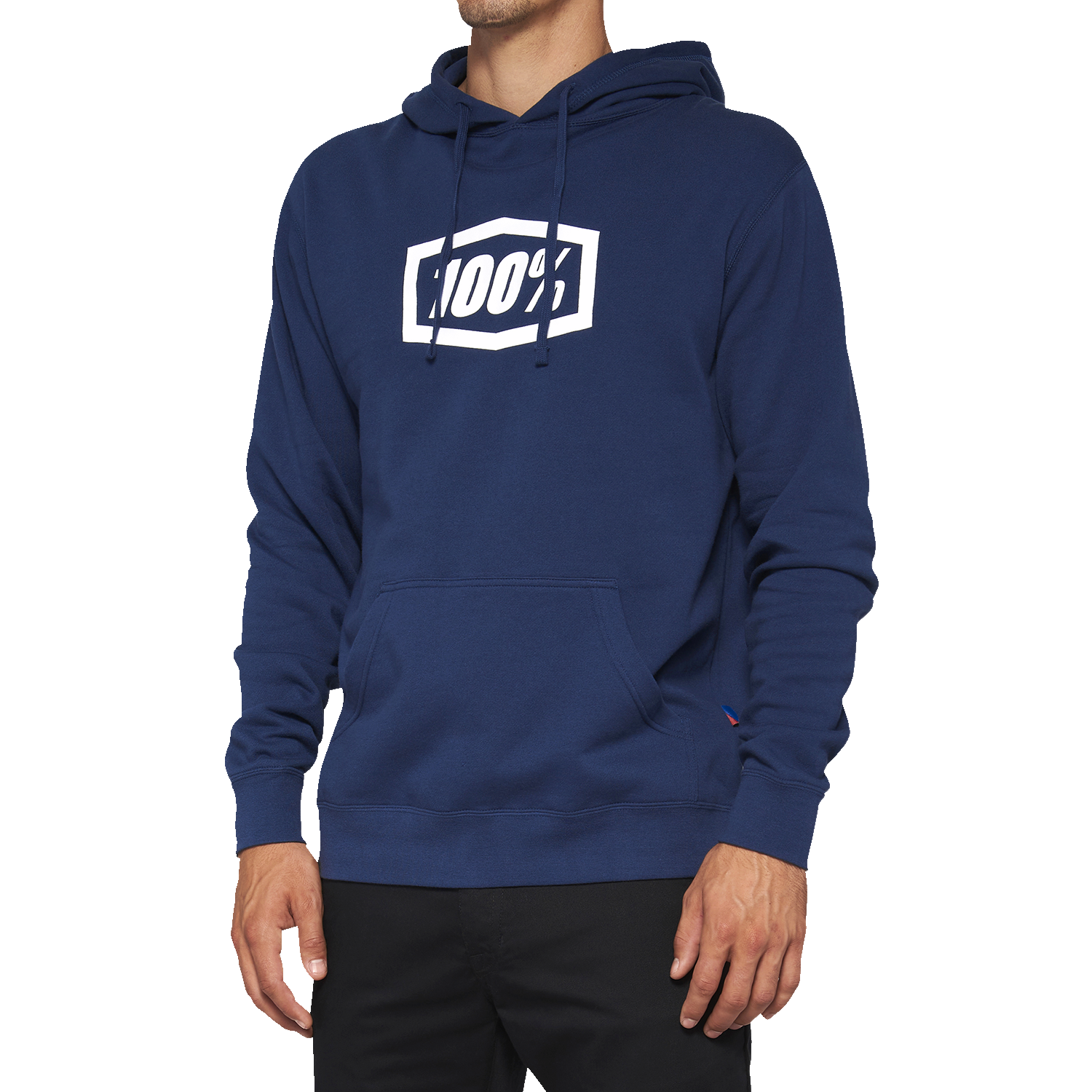 100% Icon Pullover Hoodie - Navy - Large 20029-00027