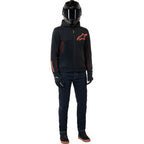 ALPINESTARS Chrome Air Sport Hoodie - Black/Red Fluo - Large 4200425-1030-L