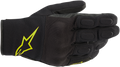 ALPINESTARS S-MAX Drystar® Gloves - Black/Fluo Yellow - Small 3527620-155-S