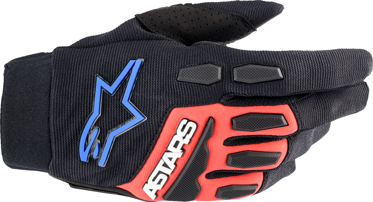 ALPINESTARS Full Bore XT Gloves - Black/Bright Red/Blue - Large 3563623-1317-L - Gloves