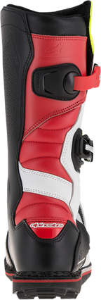 ALPINESTARS Tech-T Boots - White/Red/Yellow Fluorescent/Black - US 13 2004017-2351-13