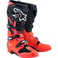 ALPINESTARS Tech 7 Boots - Black/Fluorescent Red/Fluorescent Pink - US 9 / EU 43 2012025-1576-9
