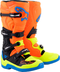 ALPINESTARS Tech 5 Boots - Orange Fluorescent/Blue/Yellow Fluorescent - US 14 2015015-4755-14