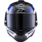 ALPINESTARS  Supretech R10 Helmet - 22.06 - Arius - Gloss Black/White/Blue - Medium 8203926-1647-M