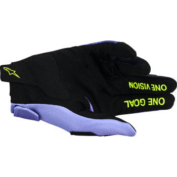 ALPINESTARS Radar Gloves - Purple/Fluo Yellow - Large 3561824-3175-L
