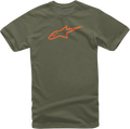ALPINESTARS Ageless T-Shirt - Military/Orange - 2XL 10327203069402X