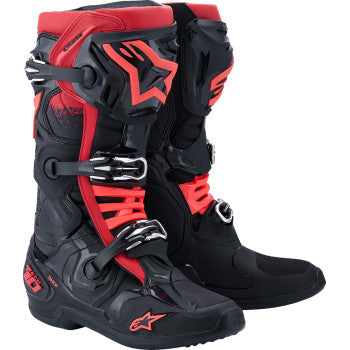 ALPINESTARS Tech 10 Boots - Black/Red - US 7 / EU 40.5 2010020-13-7