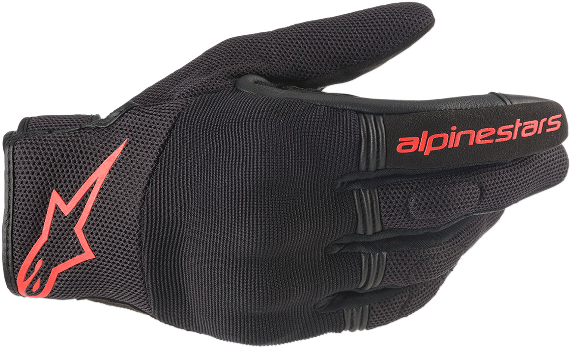 ALPINESTARS Copper Gloves - Black/Fluo Red - 2XL 3568420-1030-2X - Gloves