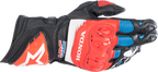 ALPINESTARS Honda GP Pro R3 Gloves - Black/Bright Red/Blue - 2XL 3556223-1317-2X - Gloves