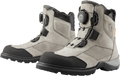 ICON Stormhawk Boots - Gray - Size 8.5 3403-1175