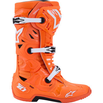ALPINESTARS Tech 10 Supervented Boots - Fluorescent Orange/Black/White - US 9 / EU 43 2010520-4512-9
