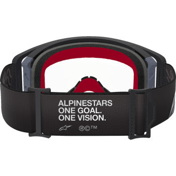 ALPINESTARS GOGGLES Supertech Goggle - Corp - Black/Gray - Clear 5100125-1507 - Goggles