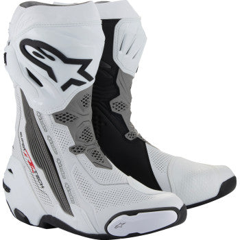 ALPINESTARS Supertech R Vented Boots - White/Gray/Black - US 9 / EU 43 2220121-2024-43