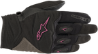 ALPINESTARS Women Stella Shore Gloves - Black/Fuchsia - Small 3516318-1039-S