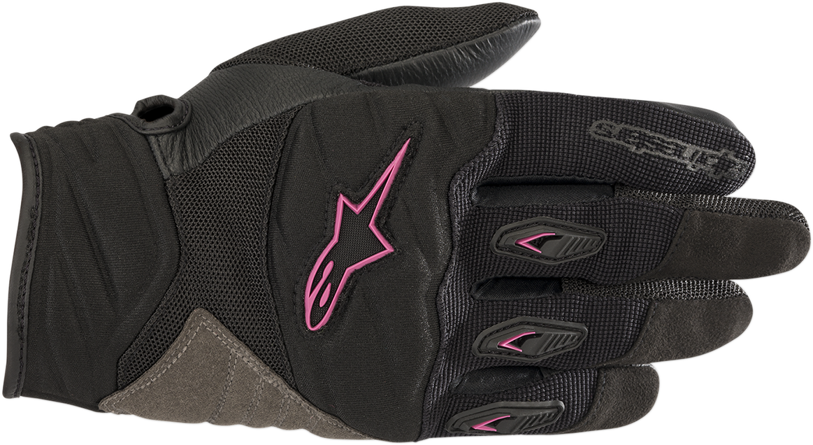 ALPINESTARS Women Stella Shore Gloves - Black/Fuchsia - XL 3516318-1039-XL - Gloves