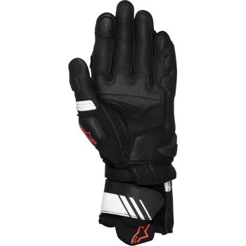 ALPINESTARS GP Plus R V3 Leather Gloves - Black/White/Fluo Red - 2XL 3550825-1231-2X - Gloves