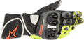 ALPINESTARS GP Plus R v2 Gloves - Metallic Gray/Black/Fluo Yellow/Fluo Red - Small 3556520-9135-S - Gloves