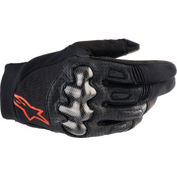 ALPINESTARS Megawatt V2 Gloves - Black/Fluo Red - Large 3565023-1030-LG - Gloves