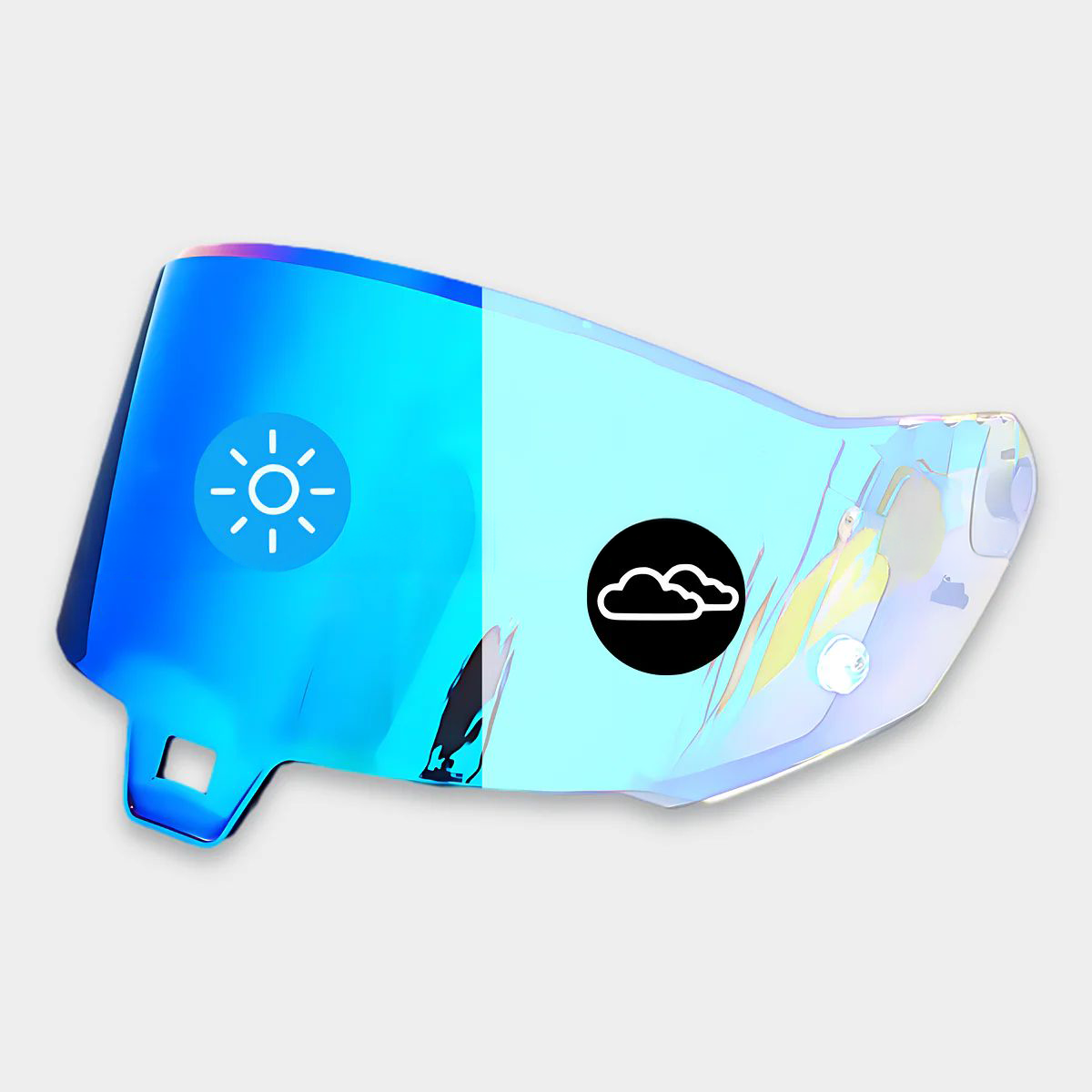 Blue Photochromic Visor for Alpinestars R10 / R7