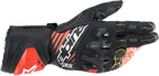 ALPINESTARS GP Tech v2 Gloves - Black/White/Fluo Red - 2XL 3556622-1231-2X