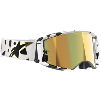ALPINESTARS GOGGLES Supertech Goggle - Corp - White/Gold - ABS Vision - Gold Mirror 5100325-2044 - Goggles
