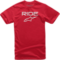 ALPINESTARS Ride 2.0 T-Shirt - Red/White - Large 1038720003020L