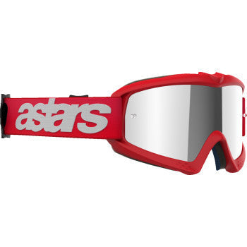 ALPINESTARS GOGGLES Youth Vision Goggle - Blaze - Red - Silver Mirror 5140425-3094 - Goggles