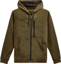 ALPINESTARS Asymmetrical Zip-up Hoodie - Military - XL 121351030690XL