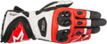 ALPINESTARS Supertech Gloves - Black/White/Red - Small 3556017-123-S