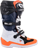 ALPINESTARS Youth Tech 7S Boots - Black/Orange/White - US 8 2015017-1241-8