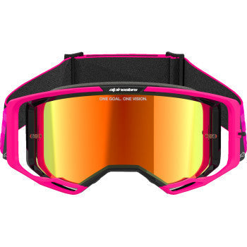 ALPINESTARS GOGGLES Vision 8 Goggle - Corp - Pink - Red Mirror 5101625-3083 - Goggles