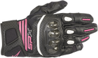 ALPINESTARS Women Stella SPX AC V2 Gloves - Black/Fuchsia - Small 3517319-1039-S