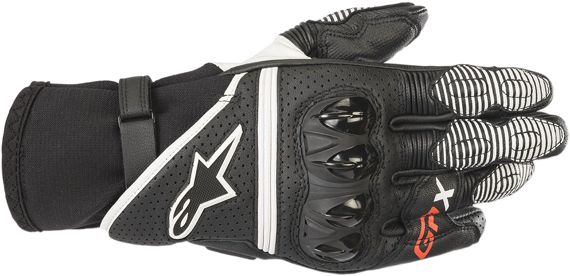 ALPINESTARS GPX V2 Gloves - Black/White - 2XL 3567219-12-XXL - Gloves