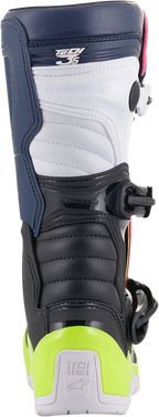ALPINESTARS Tech 3S Boots - Black/Blue/Pink/White/Yellow - US 7 2014018-1176-7