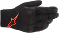 ALPINESTARS S-MAX Drystar® Gloves - Black/Fluo Red - Small 3527620-1030-S