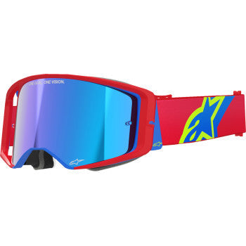 ALPINESTARS GOGGLES Supertech Goggle - Corp - Red/Blue - ABS Vision - Blue Mirror 5100325-3055 - Goggles